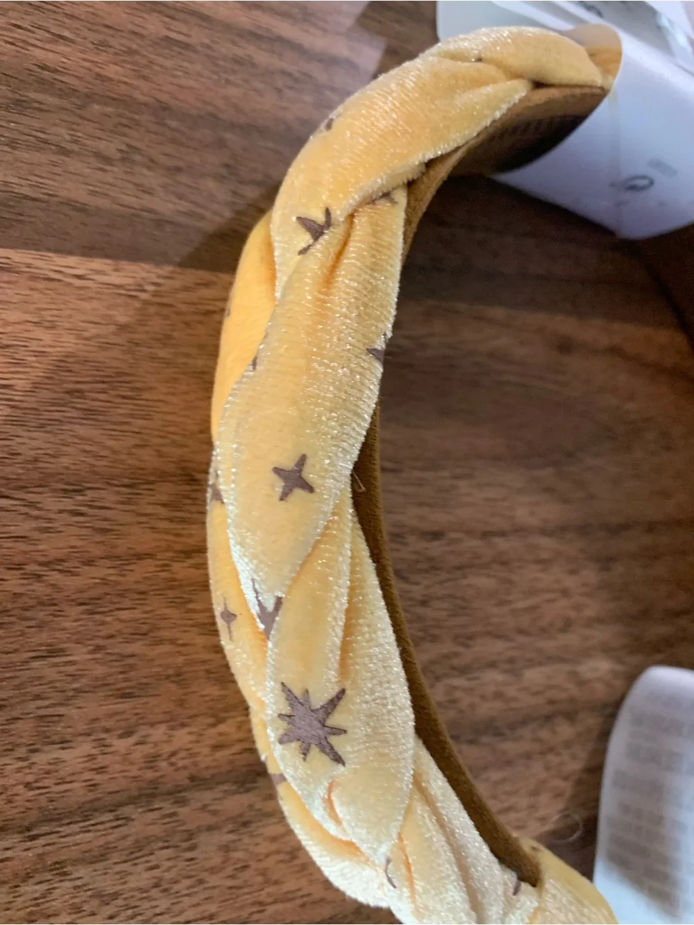 Disney Hercules Yellow Braided Headband with Star Accents